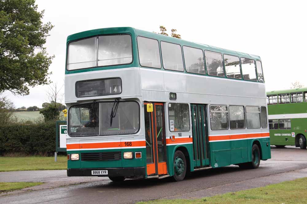 Grey-Green Volvo B10M East Lancs 168