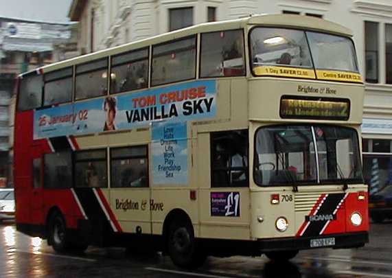 Brighton & Hove Scania N113DR East Lancs 708