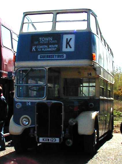 Guernsey Bus AEC Regent 3RT Weymann 14