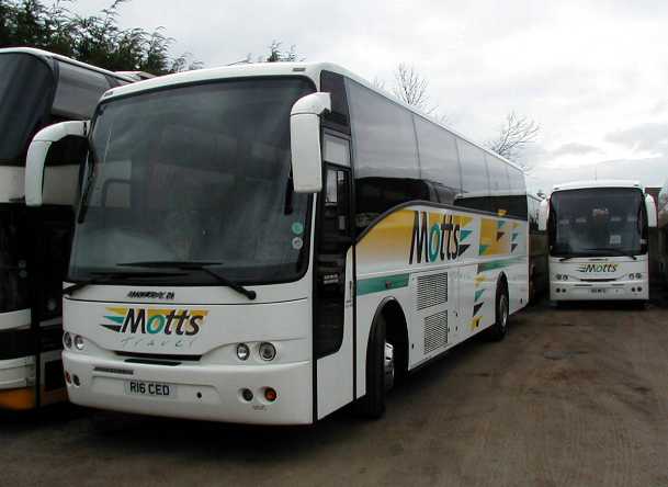 Motts Travel Volvo B10M Jonckheere Mistrals R16CED & 90WFC