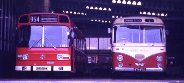 Alder Valley Leyland National & AEC Reliance