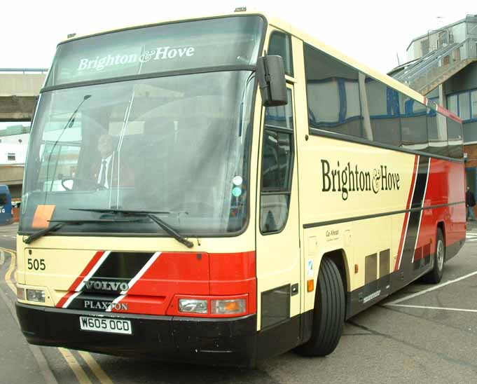 Brighton & Hove Volvo B10M Plaxton Excalibur 505