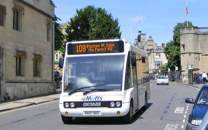 Motts Travel Optare Solo MA07BUS