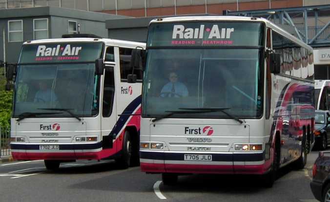 First Beeline Volvo Plaxton Rail Air coach