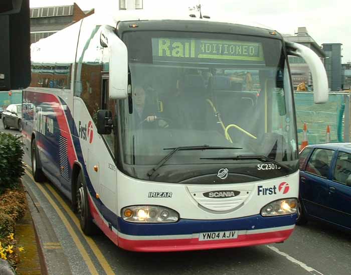 First Beeline Scania Irizar Century Rail Air coach SC23015