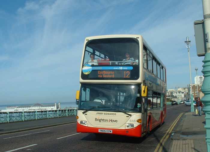 Brighton & Hove Scania East Lancs Omnidekka 648