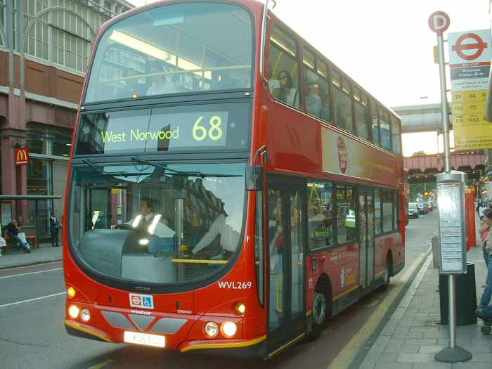 London Central Volvo B7TL Wright Eclipse Gemini WVL269