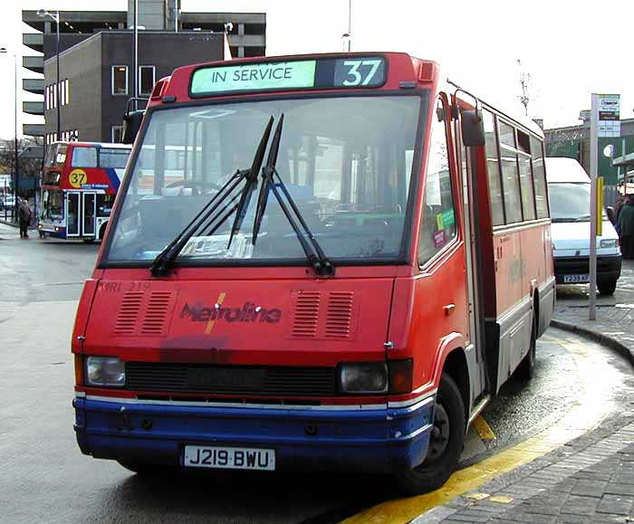 Sunrise Travel ex Metroline MCW MetroRider J219BWU