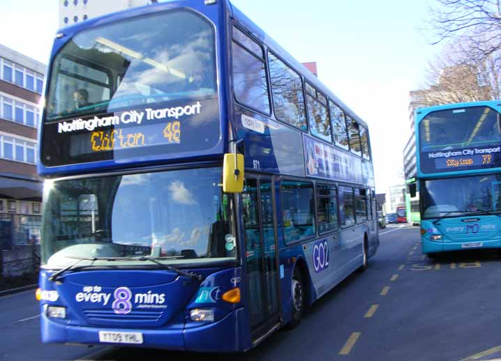 Nottingham City Scania N270UD Omnidekka East Lancs 971