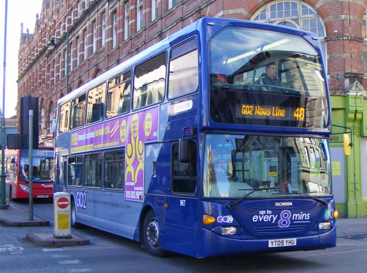 Nottingham City Scania N270UD Omnidekka East Lancs 967