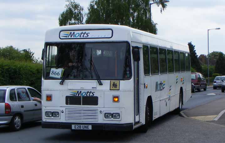 Motts Travel Leyland Tiger Alexander Belfast E28UNE