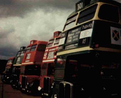 London Transport RT buses at Crowthorne