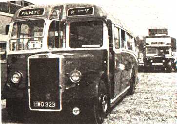 Red & White Leyland Tiger PS1/1 Duple 23 HWO323