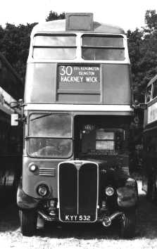 London Transport AEC Regent 3RT Park Royal RT1705 KYY532