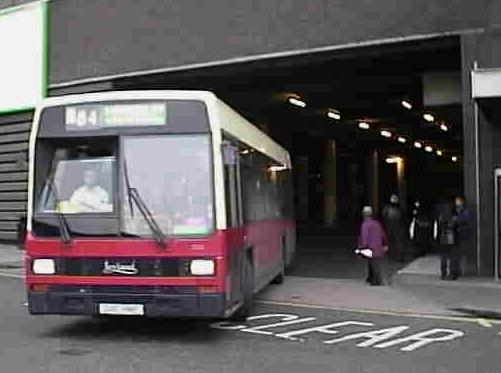 First Midland Red Lynx exiting Bull Ring