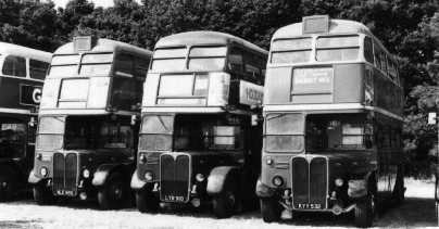 London Transport AEC Regent 3RT Park Royal RT4325, RT3491 & RT1705