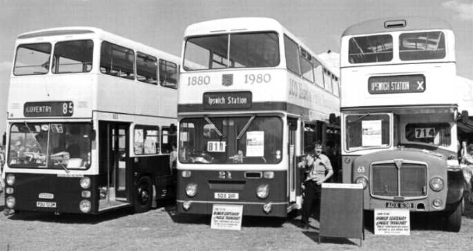 Ipswich Buses Leyland Atlantean Roe 21 & AEC Regent V Massey 63