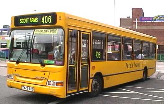 Pete's travel Dennis Dart SLF Plaxton Pointer 2 T429EBD