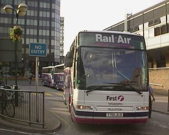 First Beeline Volvo B12BT Plaxton Excalibur Rail Air coach 701