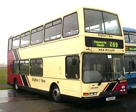 Brighton & Hove Dennis Trident East Lancs Lolyne convertible open top 819