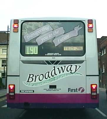 First Beeline Scania L94UB Wright 825