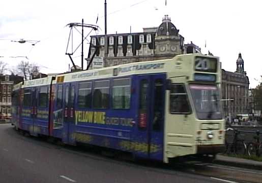 GVB BN Yellow Bike tram