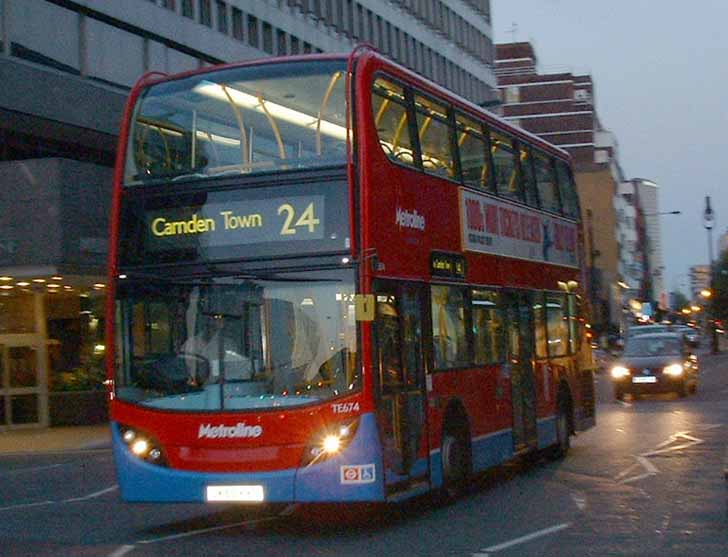 Metroline Alexander Dennis Enviro400 TE674